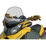 PowerMadd 10343011 Cobra Tinted with Yellow Graphics Chassis Windshield for Ski Doo Rev XP