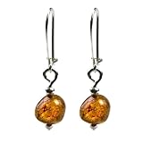 Sterling Silver Raw Amber Beaded Earrings 41sirlNMbpL. SL160 Sterling Silver Raw Amber Beaded Earrings