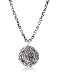 Waxing Poetic "Square Insignia" Q Charm, 18"