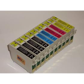 10 (2 FULL SETS + 2 EXTRA BLACK) EPSON COMPATIBLE INK CARTRIDGES BY "INK CARTRIDGE KING" FOR EPSON PHOTO STYLUS S20, SX100, SX105, SX200, SX205, SX400, SX405, SX600FW, BX300F, S21, SX110, SX115, SX215, SX410, SX415, SX515W, SX209, SX405 WiFi,