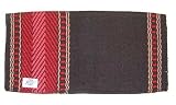 MAYATEX 36X34 Bar 8 Wool Blanket Black Dark Red Tan