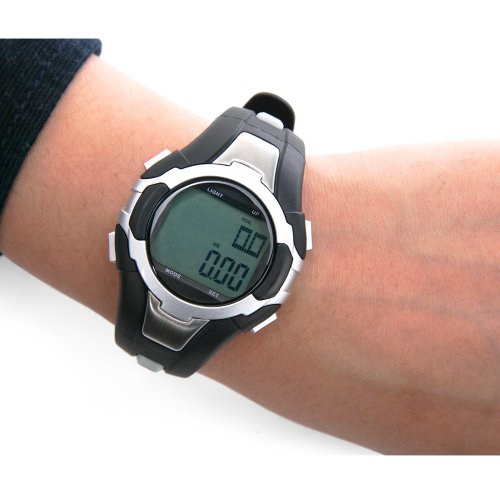 Pellor New Pulse Heart Rate Monitor with Pedometer and Backlight Watch- Good Christmas Gift for Father and Mother