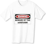 WARNING BEWARE OF THE AARDVARK Youth T-Shirt (for Kids) Various Colors Available