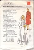 Silver Needles Sewing Pattern, Pin Tucked Wedding/Party Dress, Sizes 10,12,14,16. 32,34,36,38 Ins. 82,87,90,97 cms. Pattern Number 49