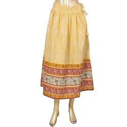 Printed Long Skirts for Women Cotton Dress Size 14