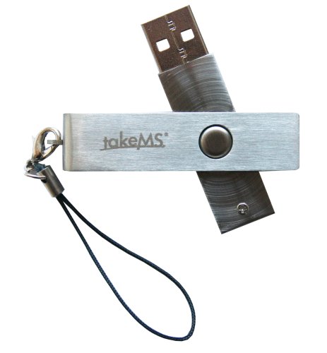 takeMS Fast 16GB HI Speed USB 2.0 SECURE Flash Drive Memory stick ( Metal ), password protect , Data encryption & Compression , Drive partioning , Portable email & Sync , No trace internet browsing , bootable + Free (Carry It Easy +Plus) worth 24.99, 5 Year Warranty  Retail pack