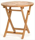 30 Inch Folding Round Bistro Table - Teak - Caluco - 50 - 171 - B0017JWMJ0