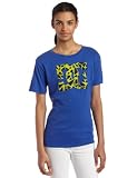 Dc Juniors Bed Rock Crew Neck Tee, Blue Surf, X-Large