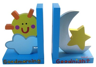 Sun & Moon Bookends by Tatutina