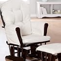 StorkCraftHoopGliderRockerandOttoman,Espresso/Beige