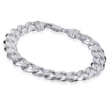 Sterling Silver Curb Link Bracelet 9'