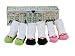 Dimples Garden Party Three Pairs Flower Flat Socks, 0-12 Months