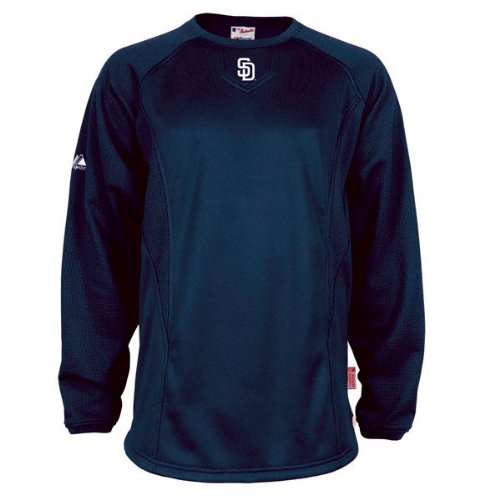 San Diego Padres Therma Base Authentic Collection Tech Fleece By Majestic Athletic Medium