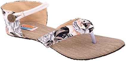 WALK N STYLE Women's Casual Sandal 41 White