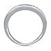 BERRICLE Sterling Silver Wedding Rings Pave Set Cubic Zirconia CZ Curved Half Eternity Ring for Women, Rhodium Plated Size 4-10