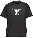 I Love Crack LIBERTY BELL Logo Men's tee Shirt in 12 colors Small thru 6XL