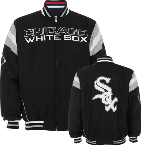 Chicago White Sox Current & Classic Logos Reversible Suede/Canvas Team Varsity Jacket