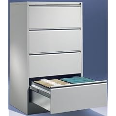H�ngeregistraturschrank lichtgrau 1350x780x600 4 Schubladen, z