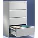 H�ngeregistraturschrank lichtgrau 1350x780x600 4 Schubladen, z