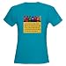 Peaceful Crayons Cute Women's Dark T-Shirt by CafePress