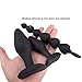 LILER Anal Plug Prostate Massager for Relaxation - Body Safe Silicone - Best for Men, Women or Couples (Black)