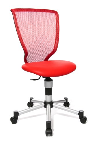 TOPSTAR 71487 S01 Kinderdrehstuhl Titan Junior Silber/ rot