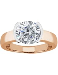 1.25 Ct Round H/I I1 Diamond 14K Rose Gold Ring