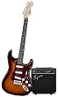 Squier by Fender SP10 SE Special Guitar with Amplifier, Brown Sunburst