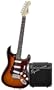 Squier by Fender SP10 SE Special Guitar with Amplifier, Brown Sunburst
