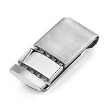 Resilient Personality: Surgical Stainless Steel Brushed Finish Money Clip with Twisted Cable Ropes