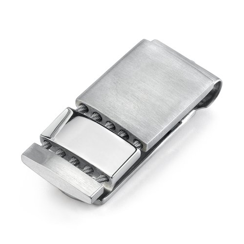 Childrens Toyshop  Apparel : Resilient Personality: Surgical Stainless Steel Brushed Finish Money Clip with Twisted Cable Ropes