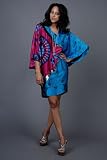 Silver Sequined Kimono Dresses by Custo Barcelona