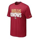 Patrick Willis San Francisco 49ers Red Nike "Willis Knows" T-Shirt
