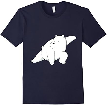 Men's Ice Bear Believes In You Tee - We Bare Bears T- Shirts Medium Navy