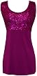 Stretch Jersey Sequin Tank Top