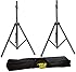Pyle 2 Pack Heavy-Duty Aluminum Speaker Stand Kit, 8Ft Height, Traveling Bag (Pair)
