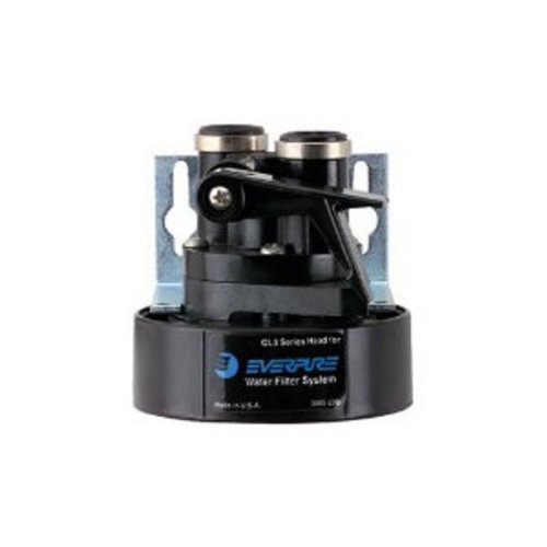 Everpure EV925831 QL3 Water Filter Head Assembly with Shut Off Valve