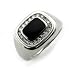 Sterling Silver Men's Ring w/ Onyx (Size 11) Available Size: 8, 8.5, 9, 9.5, 10, 10.5, 11, 11.5, 12, 12.5, 13, 13.5