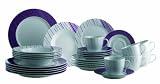 Produkt-Bild: Domestic 923282 Kombiservice 30-teilig Diletta mit je 6 Tassen, Untertassen, Desserteller, Teller tief und Teller flach