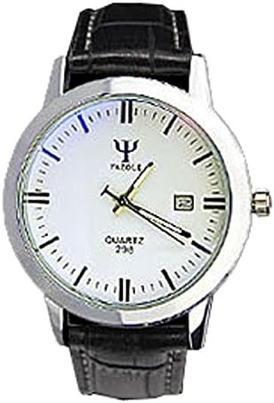 Fashion Men And Women's Waterproof Upscale Leather Strap Quartz Watch Blu-ray Luminous Calendar Watch