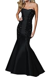 Lace Applique Mermaid Chiffon  Dress