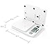 Weighter - Pro Kitchen Food Scale - Wall Clock - Thermometer - Digital Multifunction - Elegant White