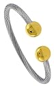 Solid Surgical Steel Cable Golf Bracelet with Magnets