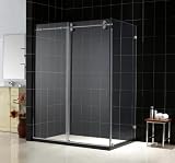 DreamLine ENIGMA 36 x 60 x 79 Frameless Sliding Shower EnclosurePolished Stainless Steel