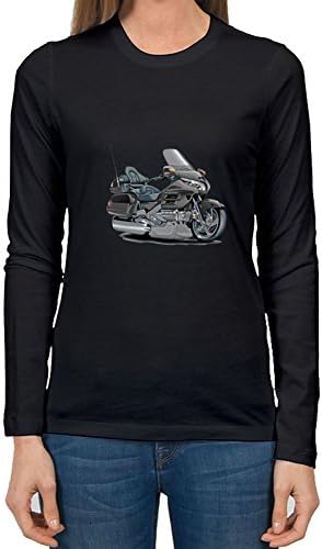 Goldwing Grey Bike Avengers America Black T-shirt Custom Large For Women Print