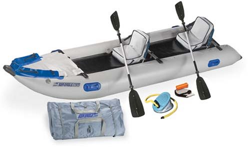 Sea Eagle 395 Paddle Ski Catamaran Kayak with Deluxe Package