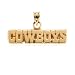 Dallas Cowboys NFL Name Pendant, 14 Karat Gold