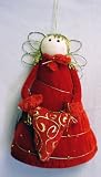 Red Velvet Christmas Treetop Angel