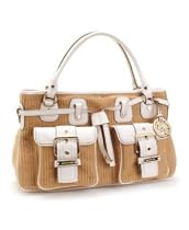 MICHAEL Michael Kors "Panama" Soft Straw Large Satchel