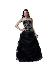 Strapless Organza Lace-Up Evening Dress 